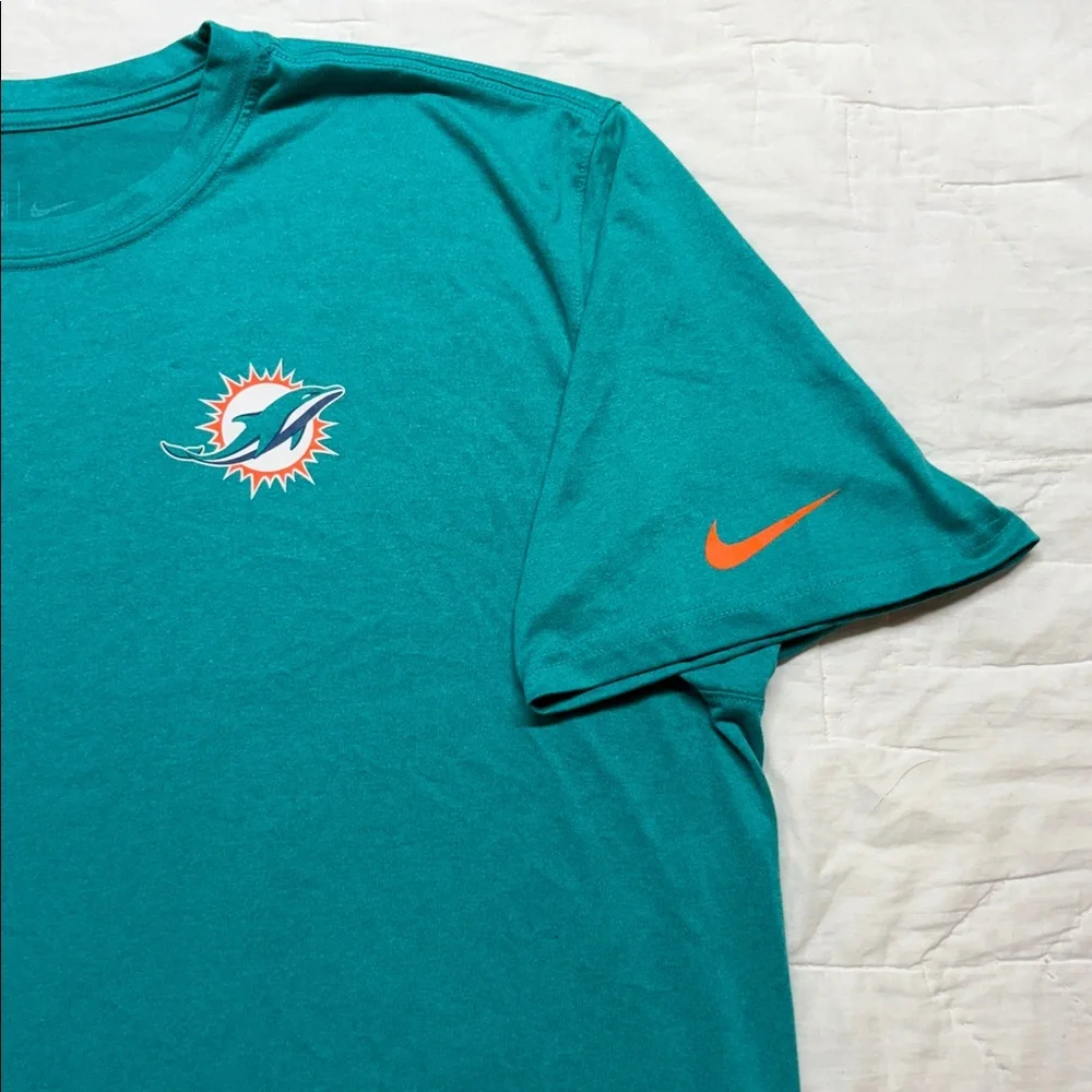 Nike Men's‎ Miami Dolphins Aqua Primary Logo NFL T-Shirt XXL Gameday Apparel
